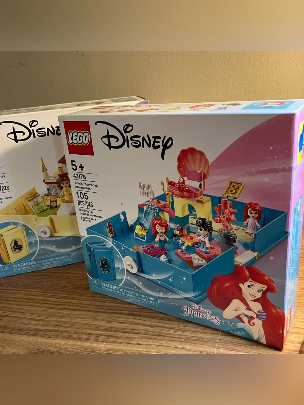 LEGO 43176 43177 Disney Princess: Belle's & Ariel’s Storybook Adventures SEALED